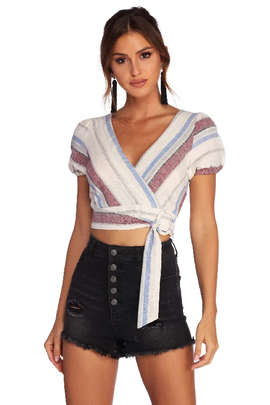 Adore Me Linen Crop Top Cozy Warm Stylish