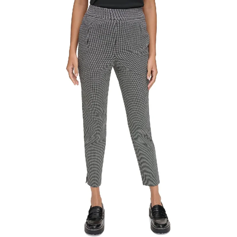 Calvin Klein Performance Womens Houndstooth  Trouser Pants Trousers Evening Elegant