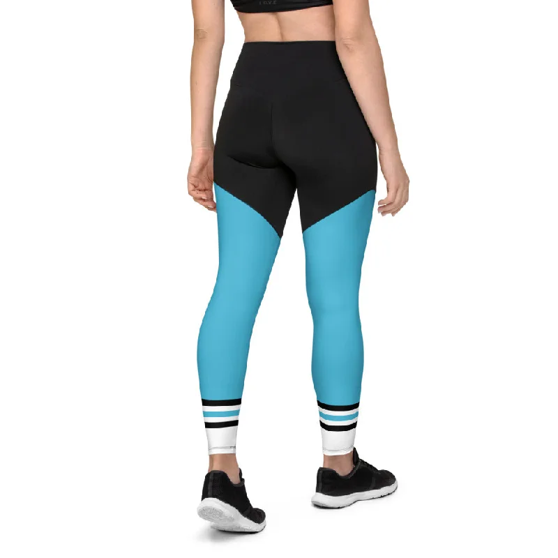 'Lady Savage' Leggings - Summer Sky Fashionable Seamless Leggings