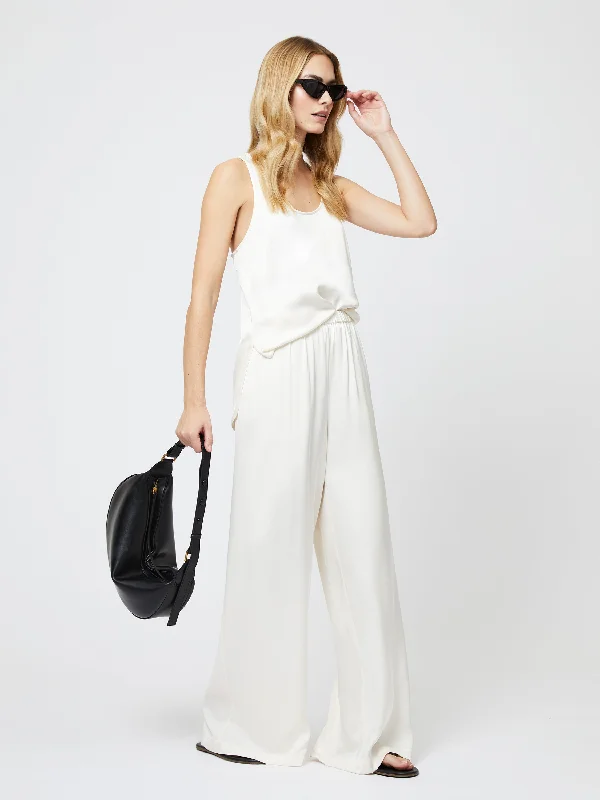 Ennis Satin Elasticated Trouser Trousers fashionable trendy
