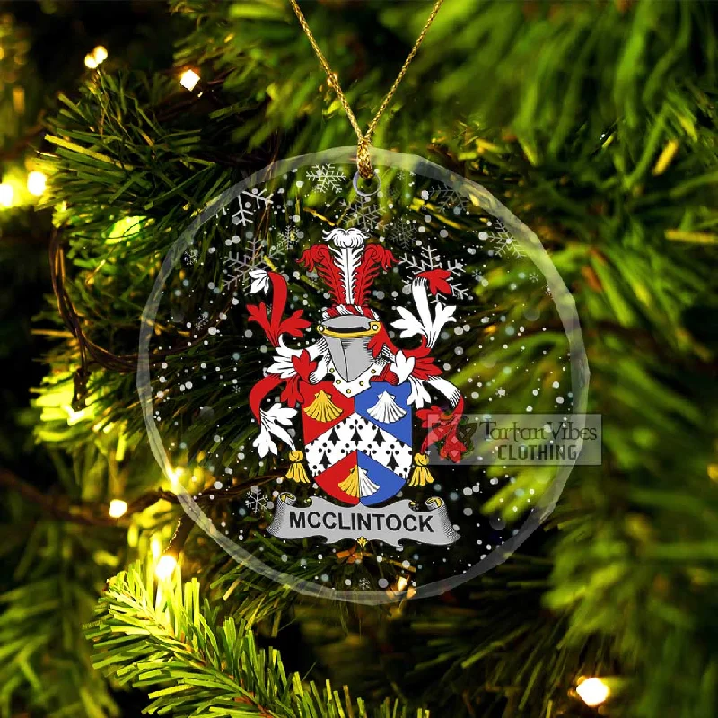 McClintock Irish Clan Christmas Glass Ornament with Coat of Arms Trapeze Tunic Caftan McClintock Irish Clan Christmas Glass Ornament with Coat of Arms Trapeze Tunic Caftan