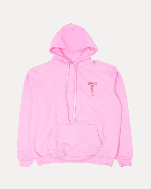 T Bar Logo Hoodie Hoodie with Cropped Fit Short Trendy
