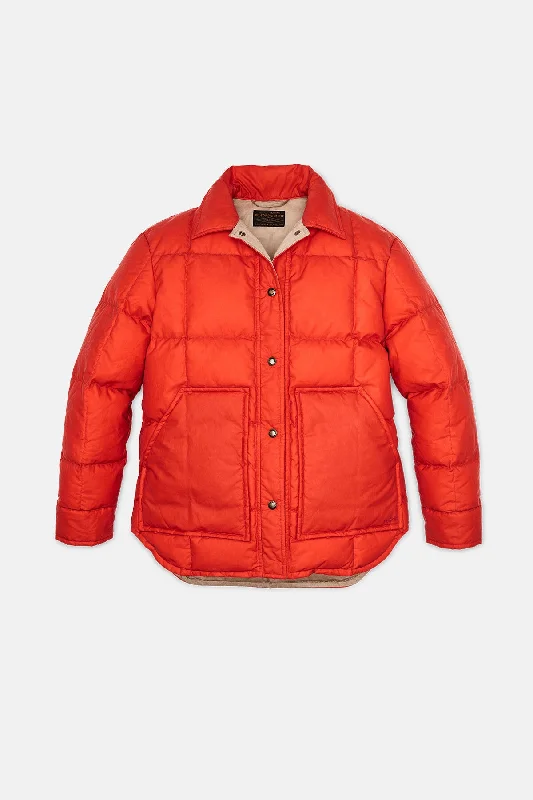 WOMEN'S WAXED DOWN BARN COAT Turtleneck Wrap Cape