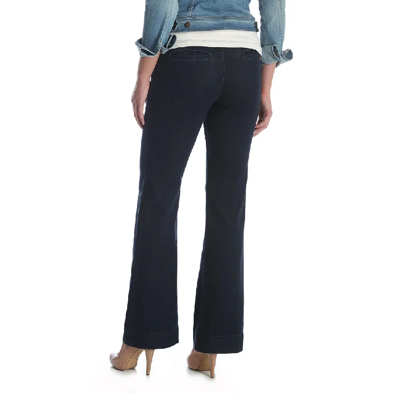 Wrangler Women's Retro Mae Mid Rise Trouser Jeans Trousers Hiking Durable