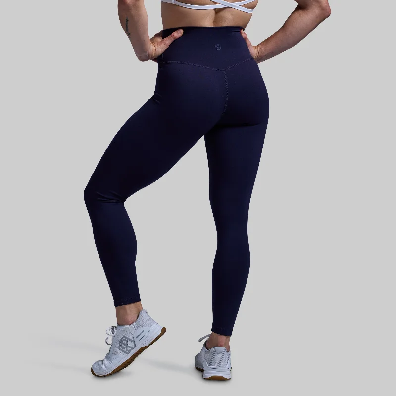 Apex Legging (Navy) Trendy Colorblock Print Leggings