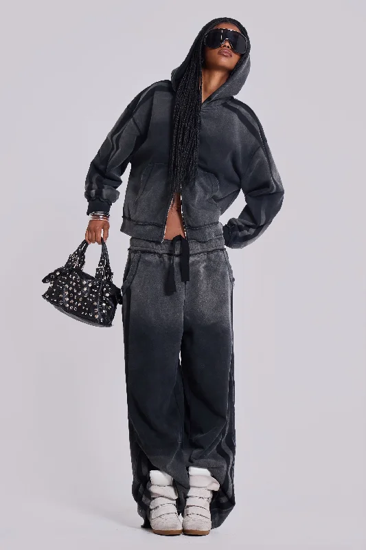 Sporty Baggy Monster Hoodie Hoodie with Side Slits Relaxed Casual