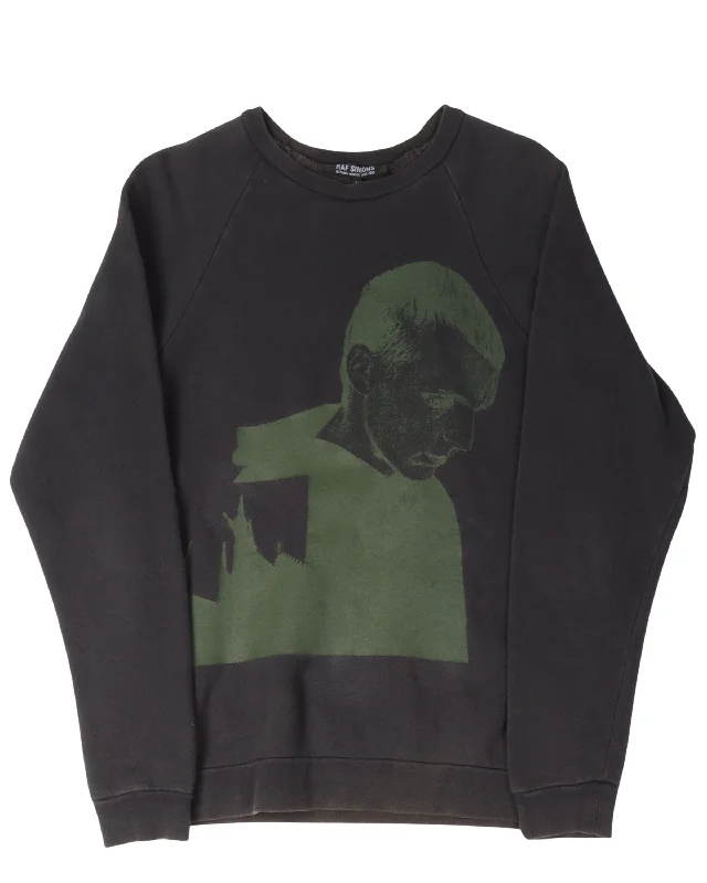 AW05 "History of My World" Shadow Sweatshirt Hoodie with Hem Fringe Bohemian Relaxed