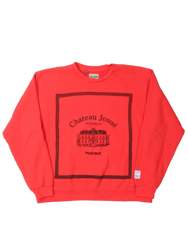 Musique Crewneck Sweatshirt Hoodie with Hem Detail Decorative Unique