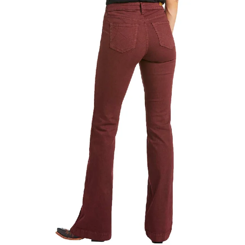 Ariat Women's Slim Trouser Ella Wide Leg Jeans Trousers Denim Blue