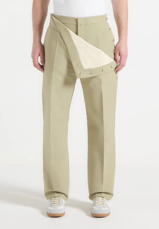 Foldover Trousers - Sage Trousers stylish modern