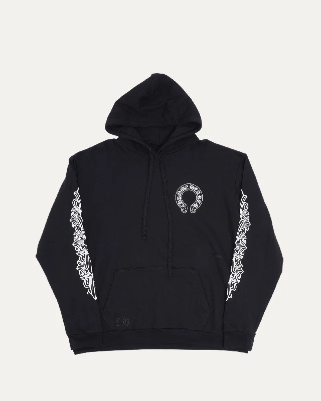 Horseshoe Logo Hoodie Hoodie with Cuffed Sleeves Snug Secure