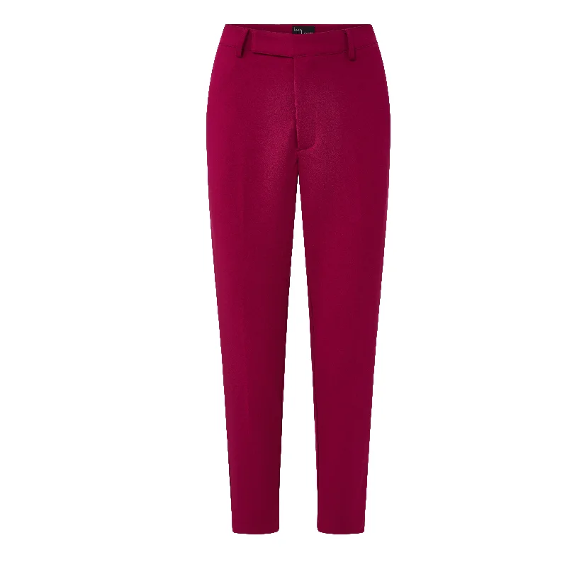 Leggings Suit Pants - Fuchsia Comfortable Slip-On Compression Leggings