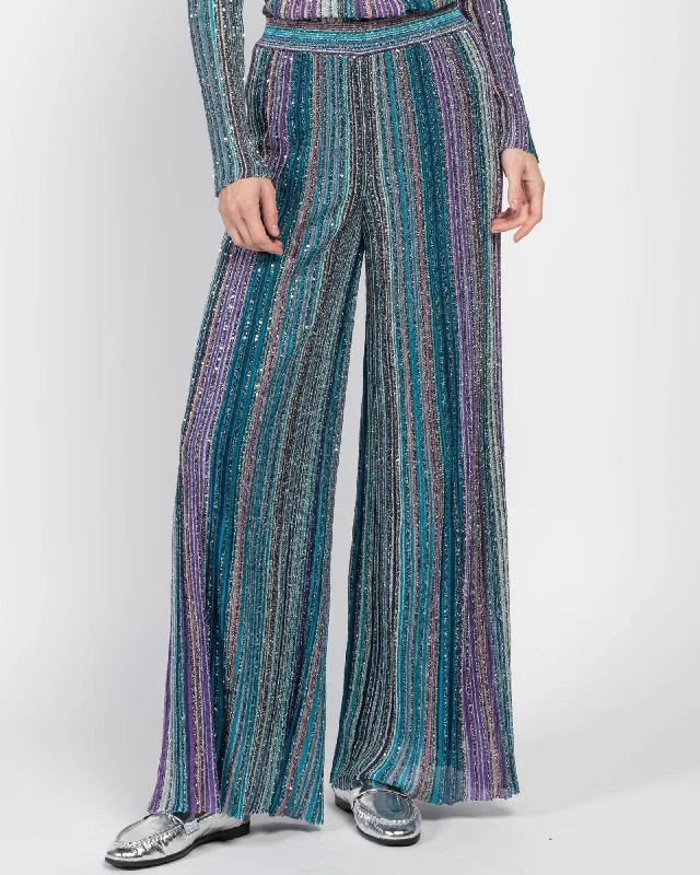 Trousers Wide Leg Loose Fit Mid Waist