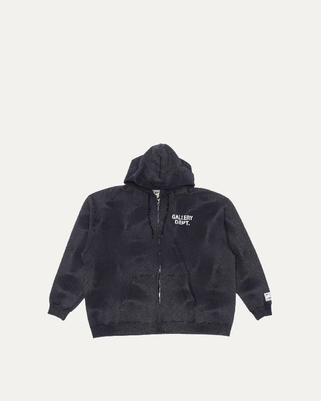 Zip-Up Hoodie Hoodie with Print Artistic Unique