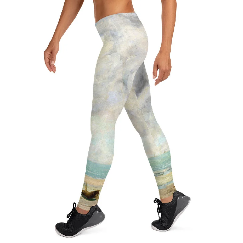 The Calm Sea Fine Art Leggings Casual Slim-Fit Leggings