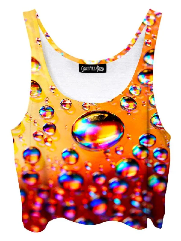 Bubbles Rainbow Bubble Crop Top Modern Contemporary Chic