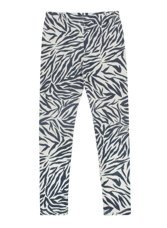 Cali Legging | Gardenia Tiger Print Cozy Reflective Detail Leggings