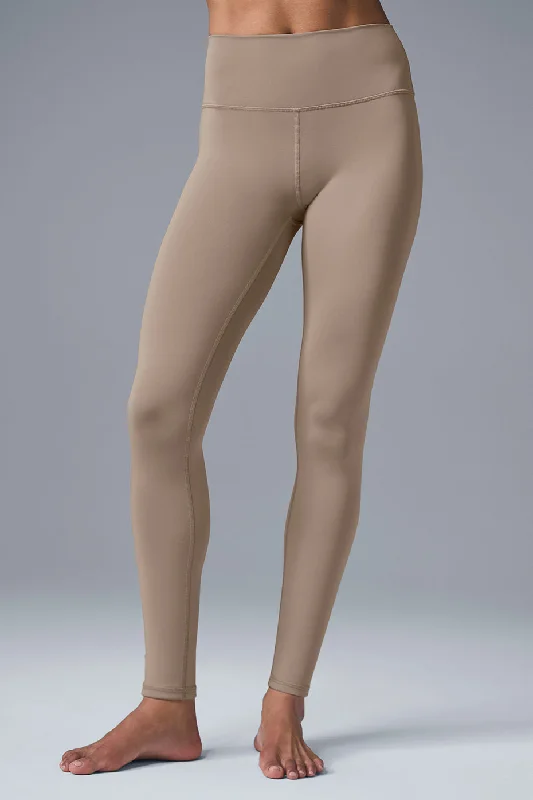 High-Waist Airlift Legging - Gravel Stylish Sweat-Proof Leggings