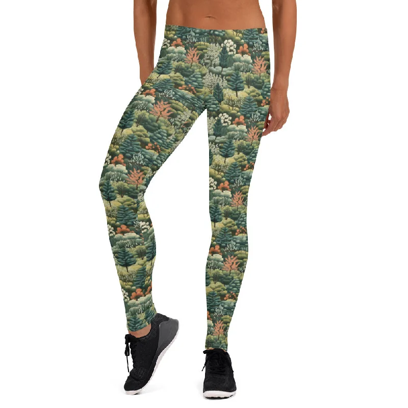 Northwoods Leggings Comfortable Zip-Up Leggings