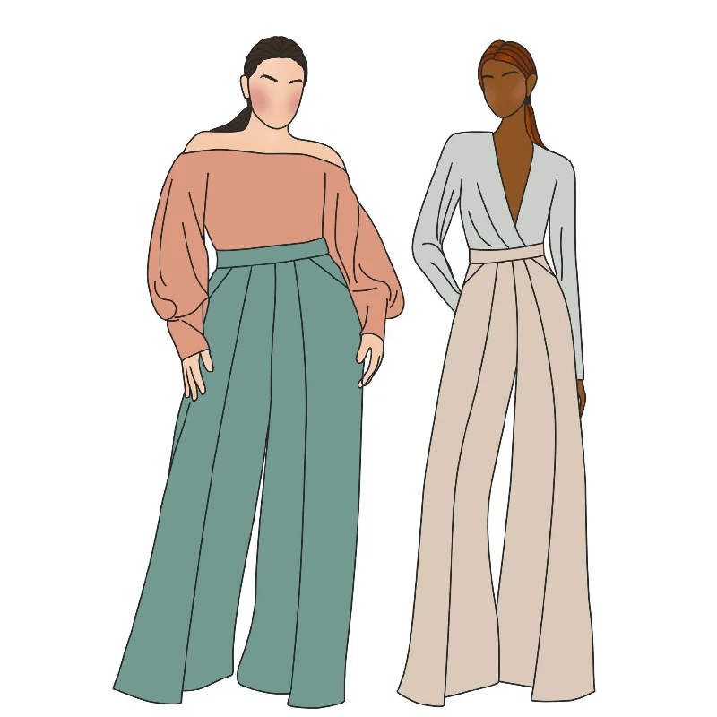 Florence Trouser Sewing Pattern - Size Me Trousers Tapered Slim Fit