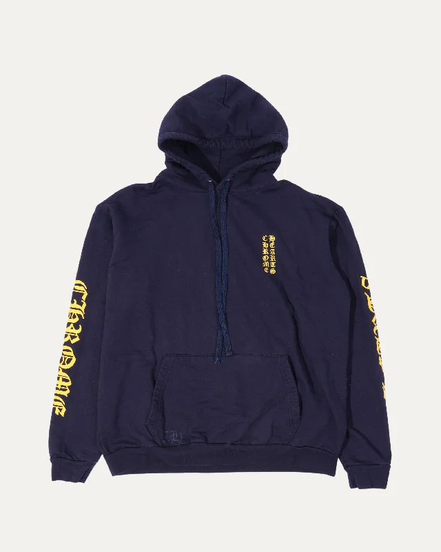 Vertical Logo Hoodie Hoodie with Mesh Breathable Sporty