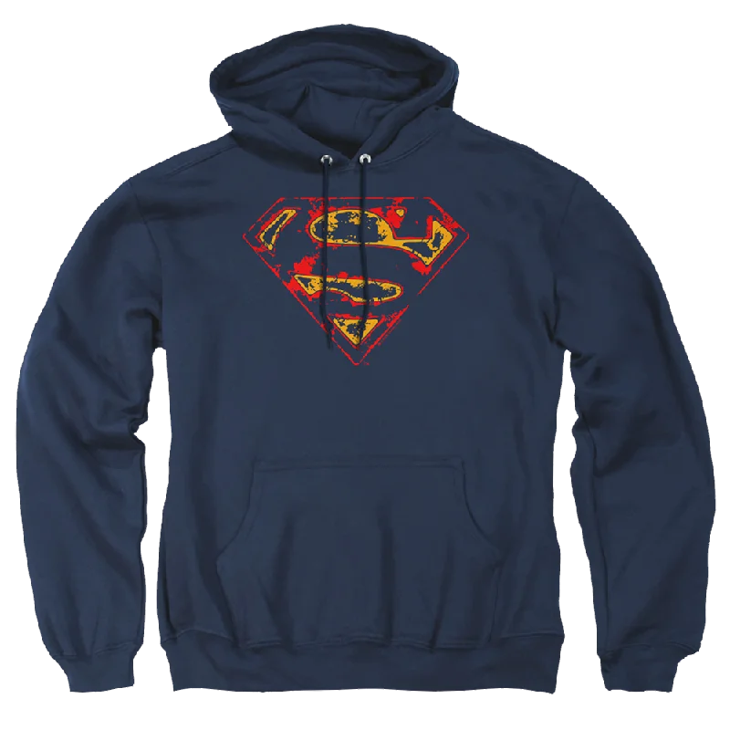 Superman Super Distressed - Pullover Hoodie Alpaca Blend Soft