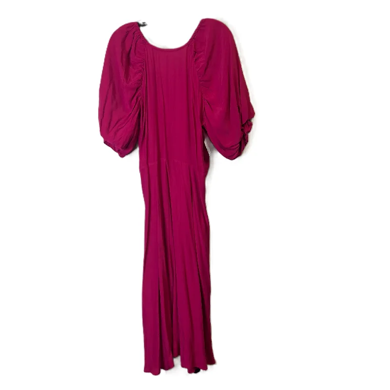 Dress Casual Midi By A New Day In Pink, Size: L Chic Bohemian Midi Dress