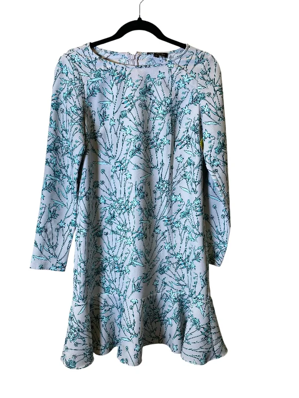 Dress Casual Midi By Banana Republic In Blue & Grey, Size: Xs Comfortable Casual Midi Dress