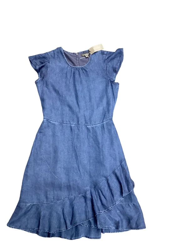 Dress Casual Midi By Banana Republic In Navy, Size: 4 Stylish Tiered Midi Dress