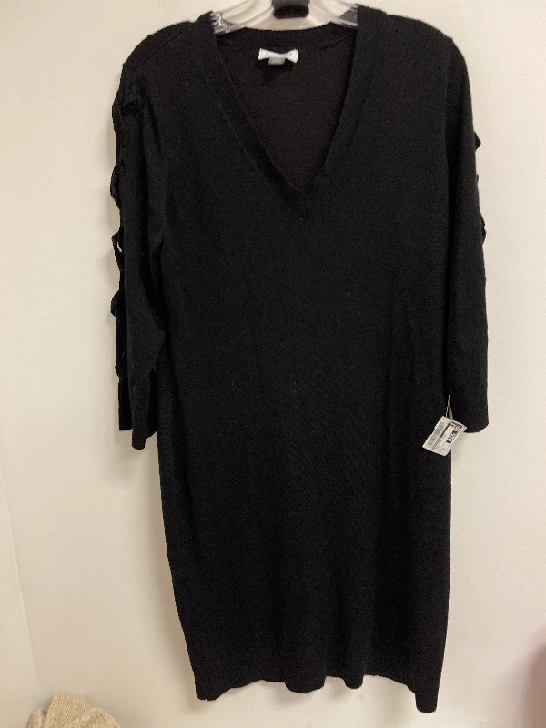 Dress Casual Midi By Calvin Klein In Black, Size: Xl Comfortable Ruched Midi Dress