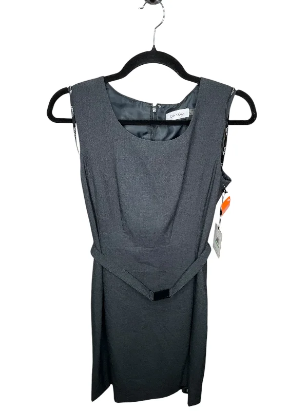 Dress Casual Midi By Calvin Klein In Blue, Size: 8 Comfortable Knitwear Midi Dress