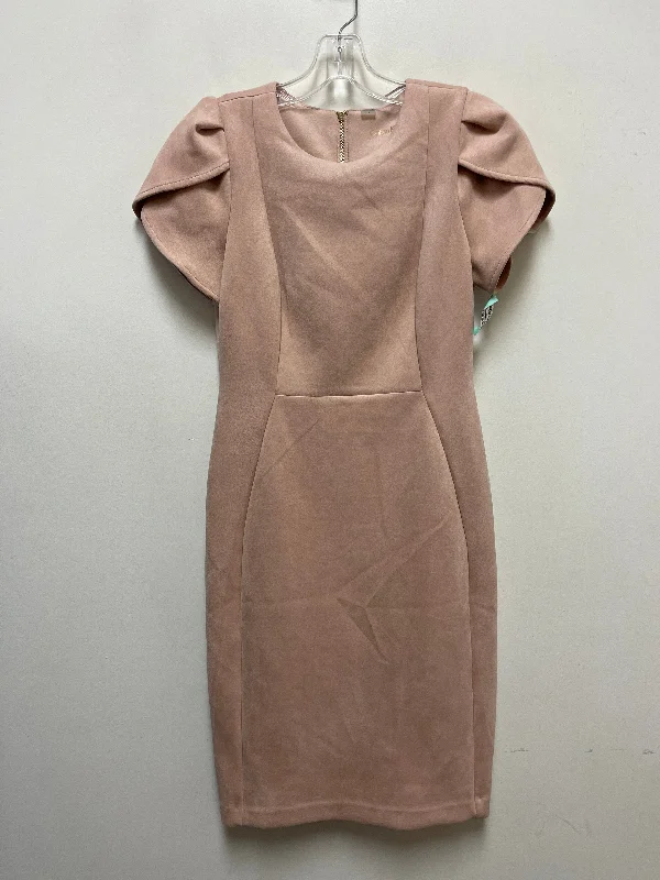 Dress Casual Midi By Calvin Klein In Pink, Size: S Cozy T-shirt Midi Dress