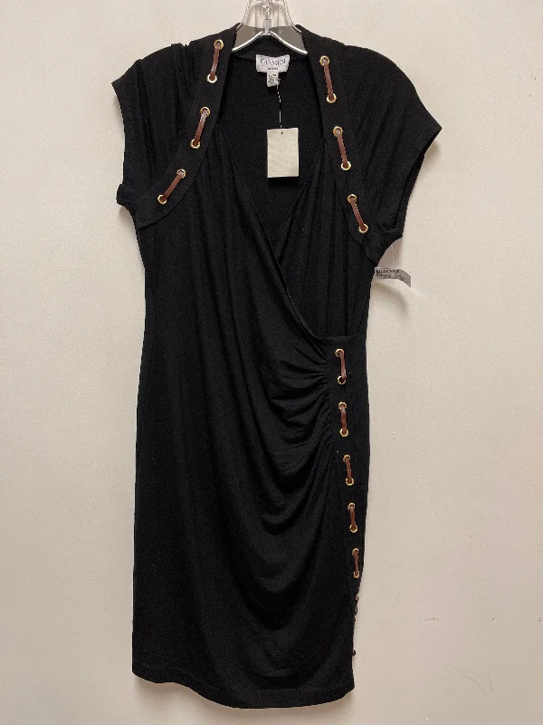 Dress Casual Midi By Carmen By Carmen Marc Valvo In Black, Size: Xl Comfortable Fit-and-Flare Midi Dress Dress Casual Midi By Carmen By Carmen Marc Valvo In Black, Size: Xl Comfortable Fit-and-Flare Midi Dress
