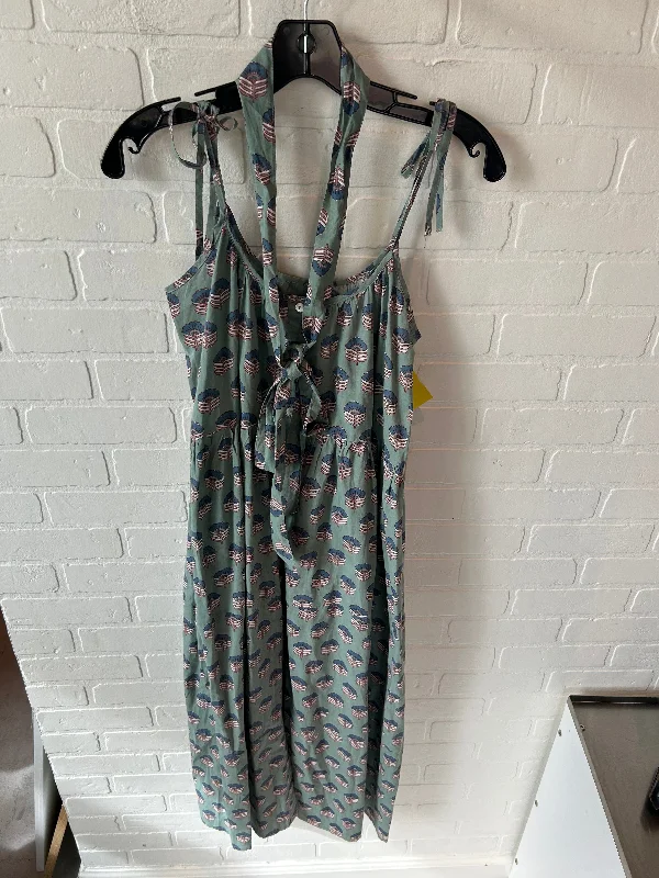 Dress Casual Midi By Cma In Green, Size: S Comfortable Short Sleeve Midi Dress