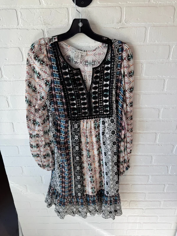 Dress Casual Midi By Cmb In Black & Cream, Size: S Classic Black Midi Dress