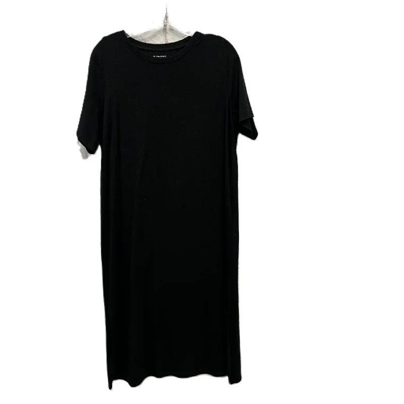 Dress Casual Midi By Eileen Fisher In Black, Size: L Fashionable One-Shoulder Midi Dress