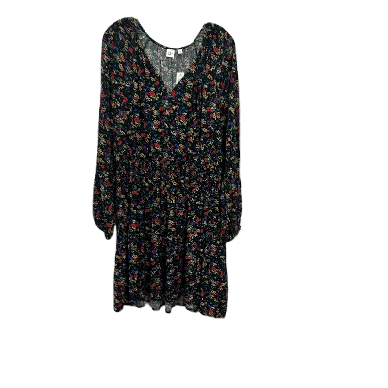 Dress Casual Midi By Gap In Black, Size: Xl Comfortable Lace-Up Midi Dress