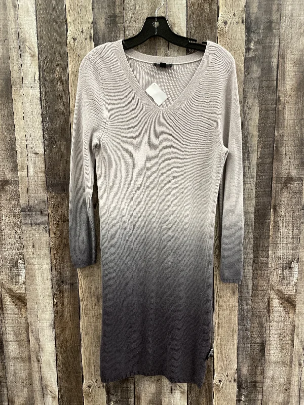 Dress Casual Midi By Halston In Grey, Size: S Comfortable Draped Midi Dress