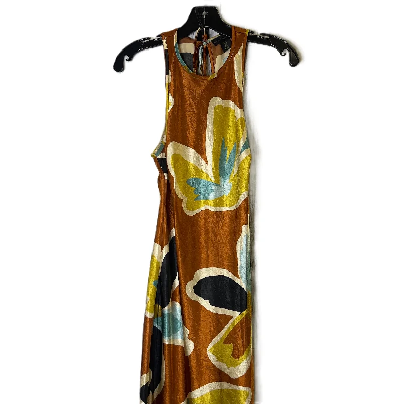 Dress Casual Midi By House Of Harlow In Orange, Size: S Chic Bohemian Midi Dress