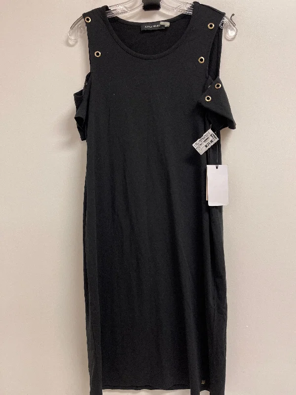 Dress Casual Midi By Ivanka Trump In Black, Size: M Stylish Wraparound Midi Dress