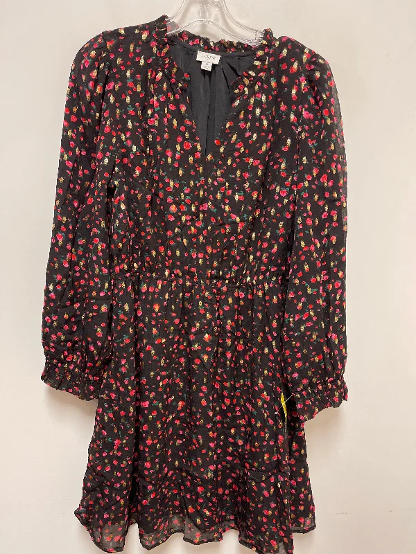 Dress Casual Midi By J. Crew In Black & Pink, Size: M Comfortable Button Front Midi Dress Dress Casual Midi By J. Crew In Black & Pink, Size: M Comfortable Button Front Midi Dress