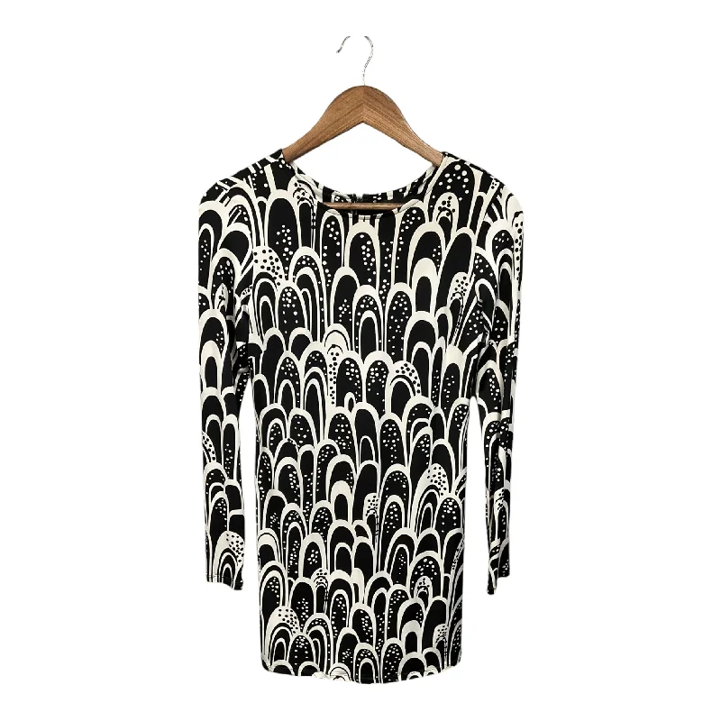 Dress Casual Midi By Julie Brown In Black & White, Size: M Comfortable Wrap Midi Dress