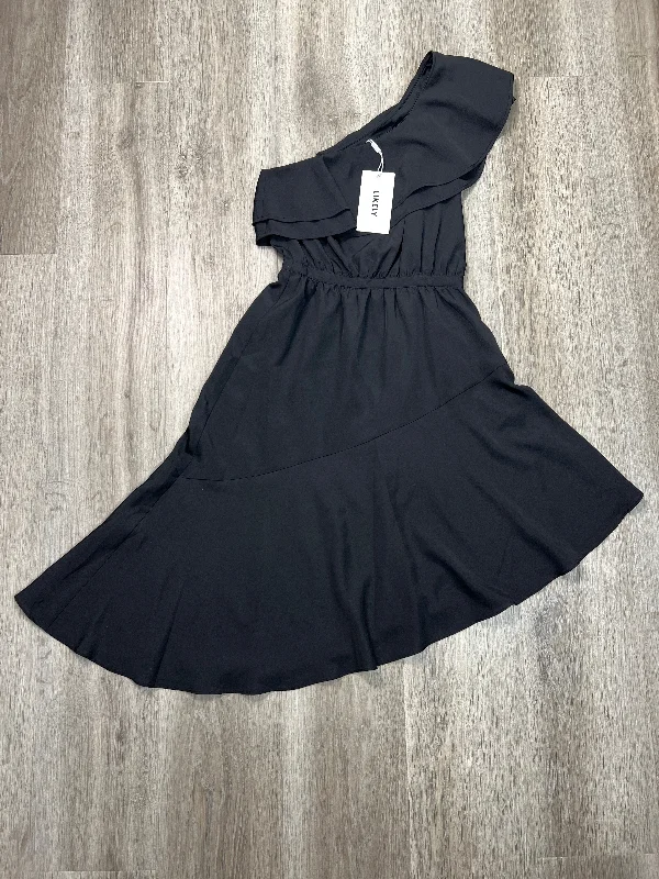 Dress Casual Midi By LIKELY In Black, Size: Xxs Fashionable Fitted Midi Dress