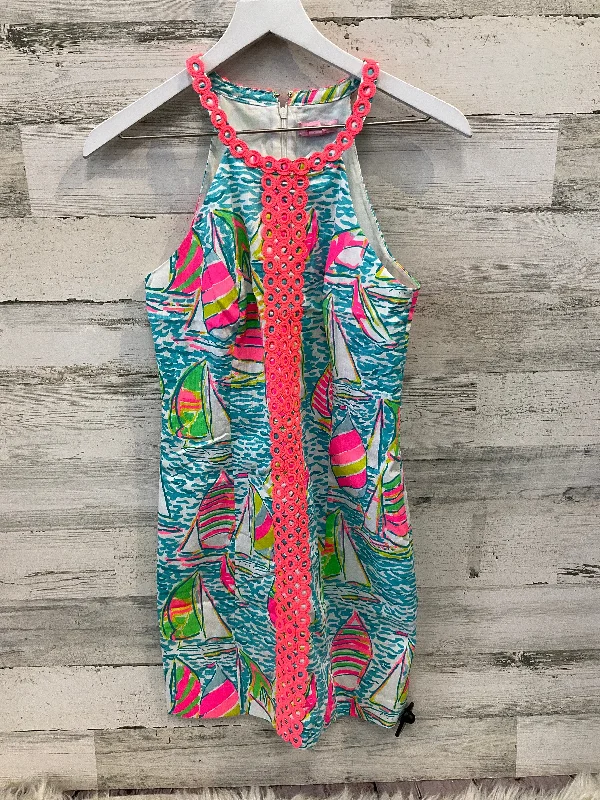 Dress Casual Midi By Lilly Pulitzer In Multi-colored, Size: Xs Trendy Midi Dress with Belt Dress Casual Midi By Lilly Pulitzer In Multi-colored, Size: Xs Trendy Midi Dress with Belt