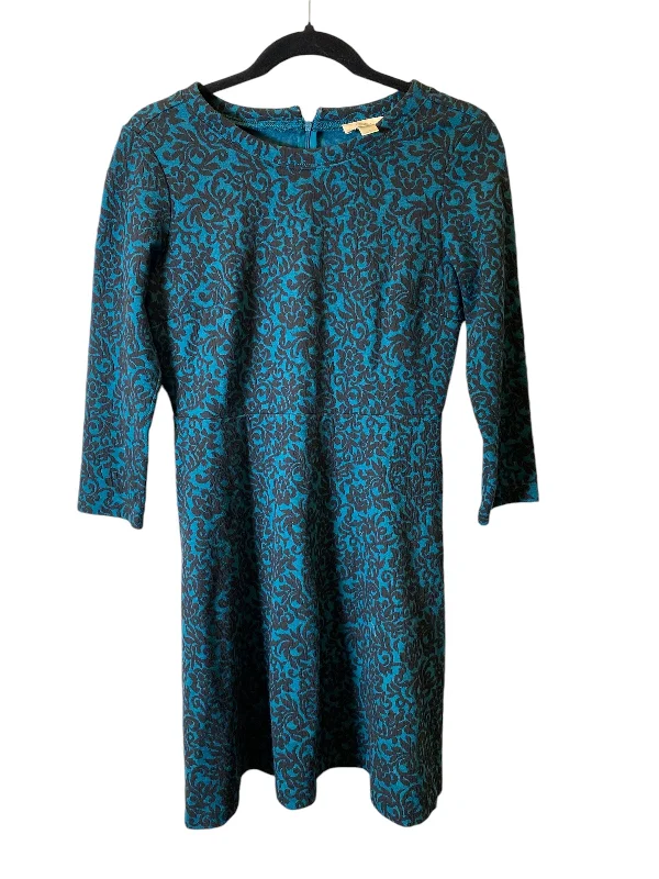 Dress Casual Midi By Loft In Black & Blue, Size: S Elegant Satin Slip Midi Dress