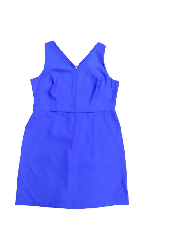 Dress Casual Midi By Loft In Blue, Size: 18 Cozy Midi Dress with Pockets