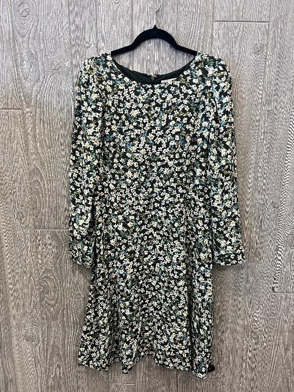 Dress Casual Midi By Loft In Green, Size: L Comfortable Draped Midi Dress