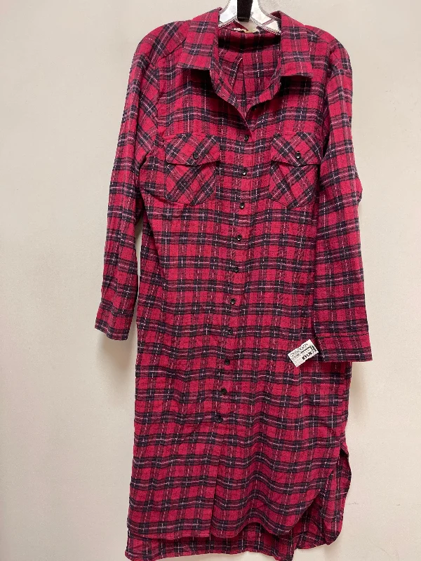 Dress Casual Midi By Natural Life In Red, Size: L Comfortable Stretch Midi Dress