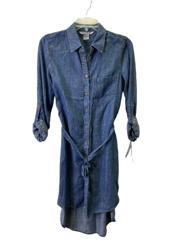 Dress Casual Midi By Nygard Peter In Blue, Size: S Comfortable Casual Midi Dress