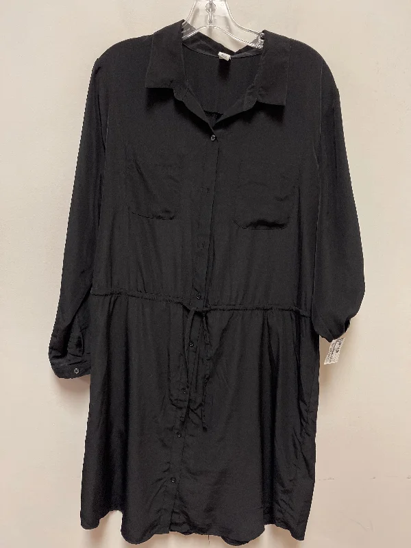 Dress Casual Midi By Old Navy In Black, Size: Xl Fashionable High-Low Midi Dress